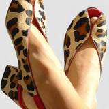 Blanca | Sandalias Leopardo Elegantes