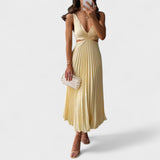 Nieves | Vestido Midi Plisado