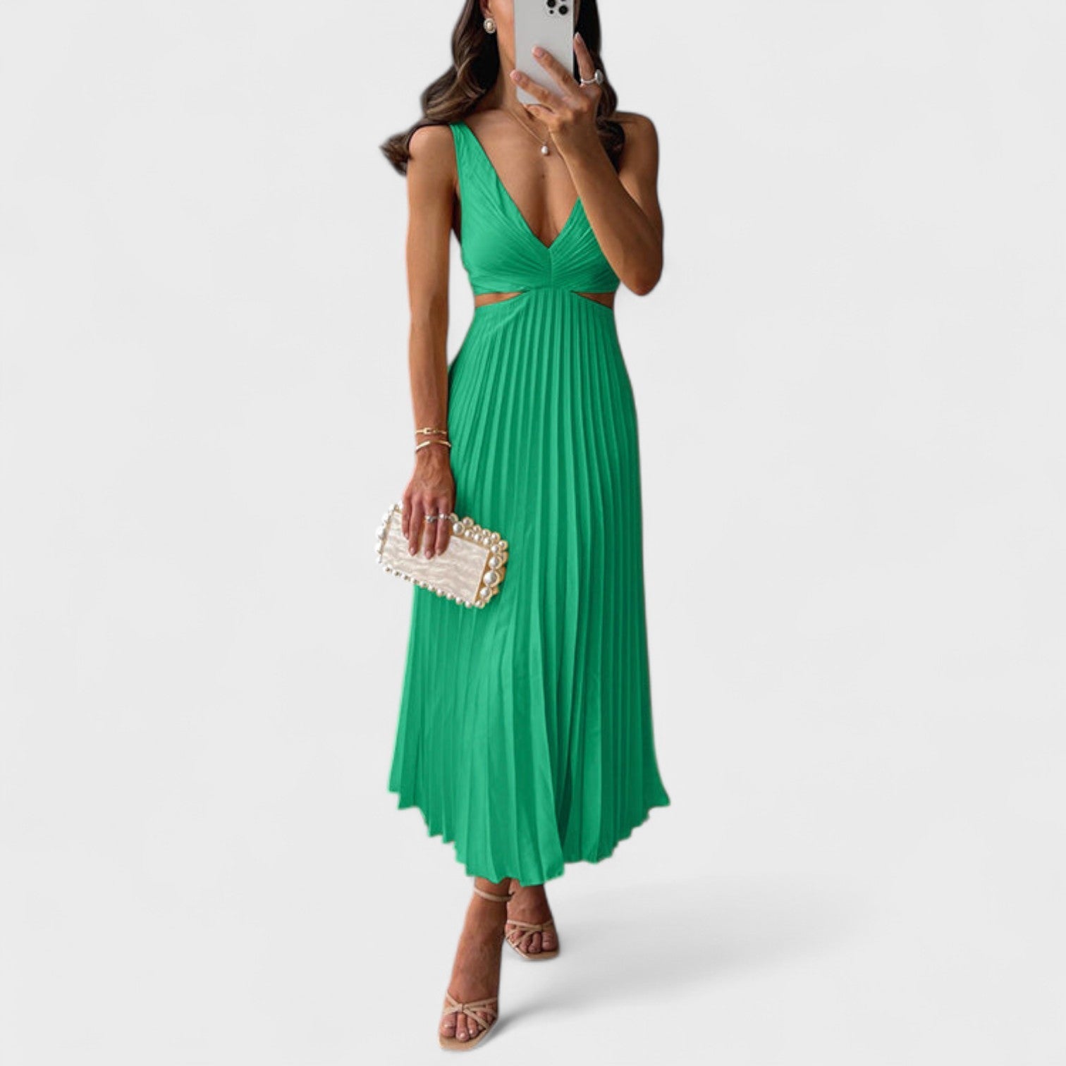 Noelia | Vestido Midi Plisado