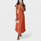 Noelia | Vestido Midi Plisado