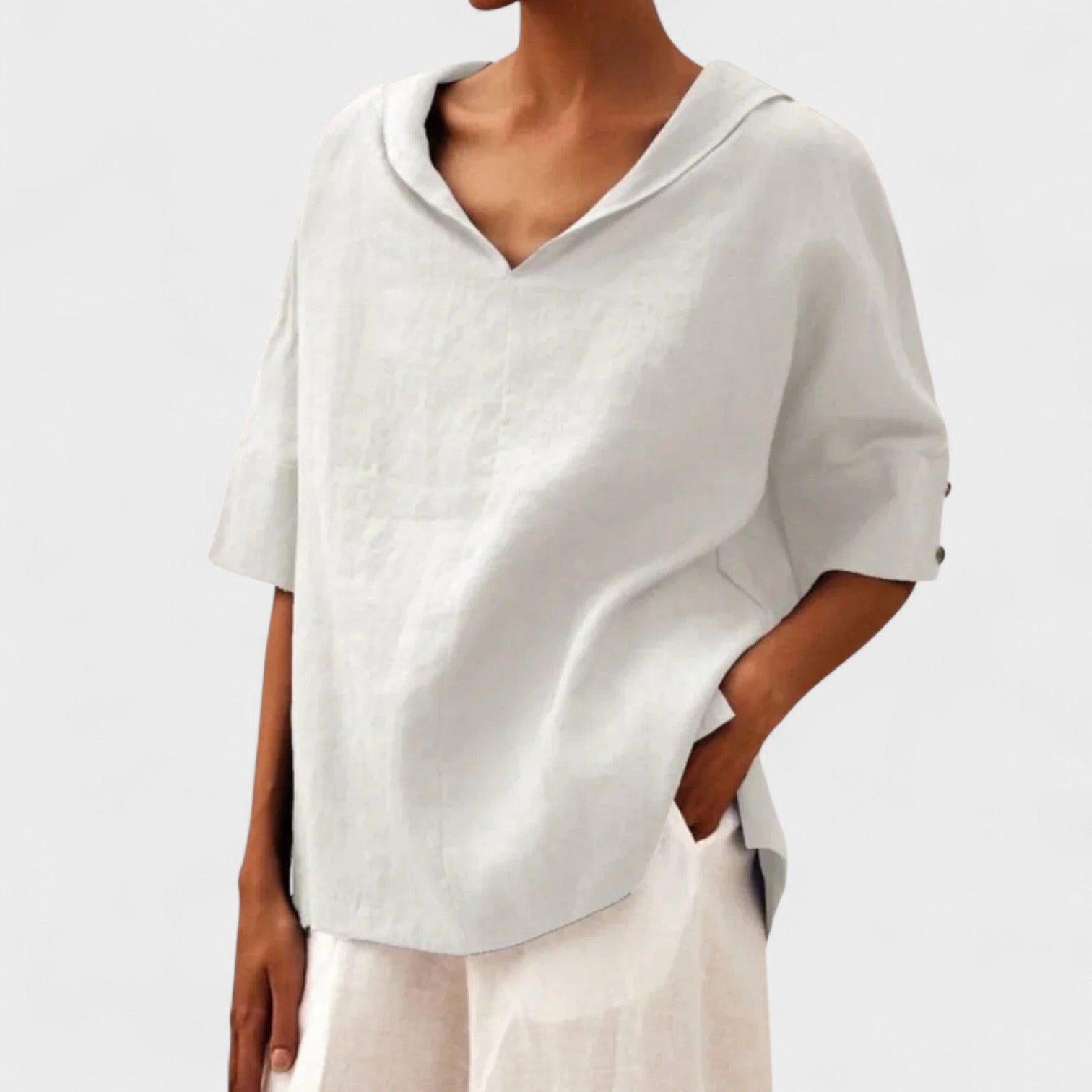 Rosa | Blusa de Lino Suelta