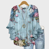 Ángela | Blusa Floral Elegante