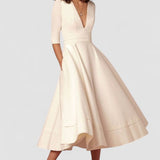 Estefanía | Vestido Midi Fluido