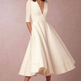 Estefanía | Vestido Midi Fluido