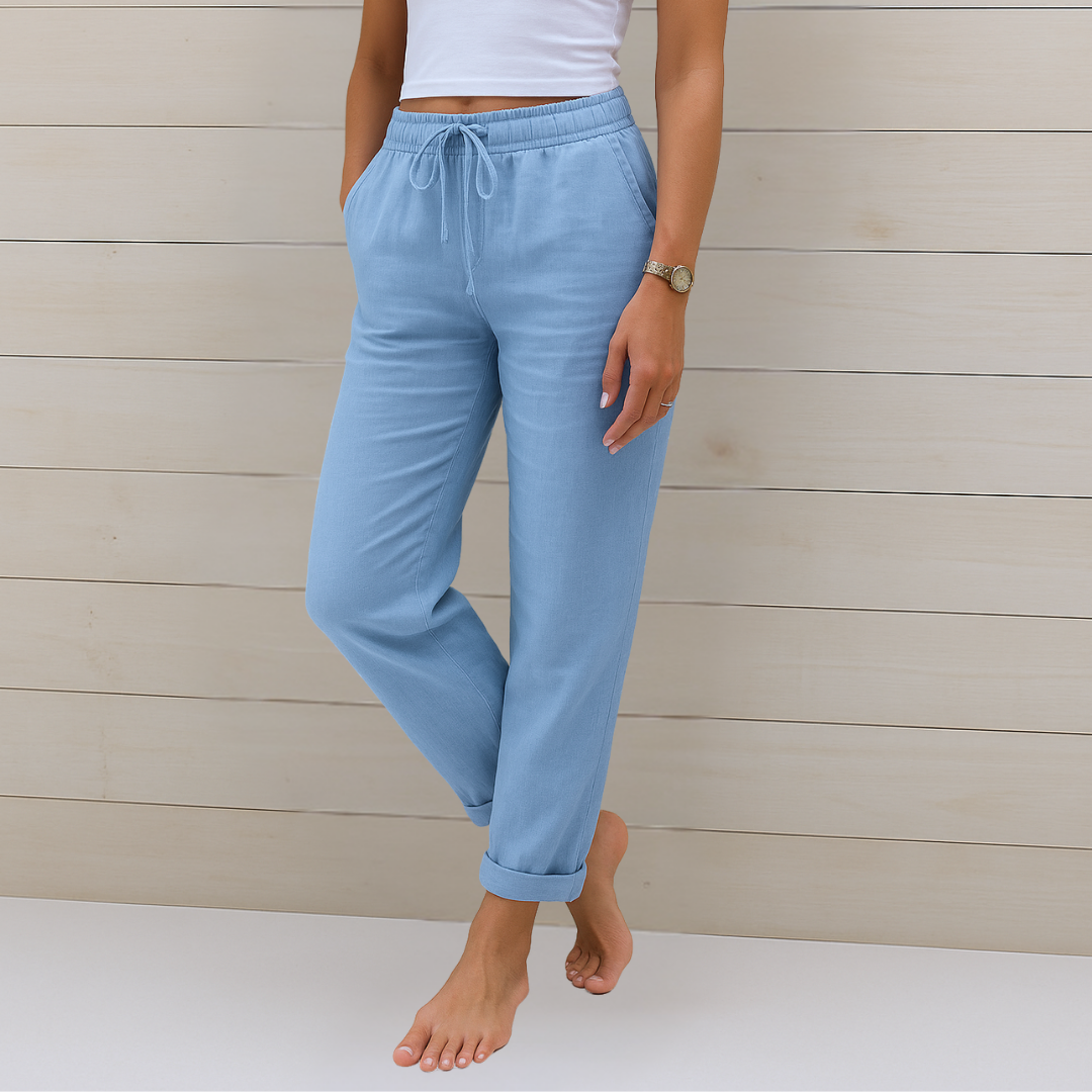 Pamela | Pantalón de Lino Elegante