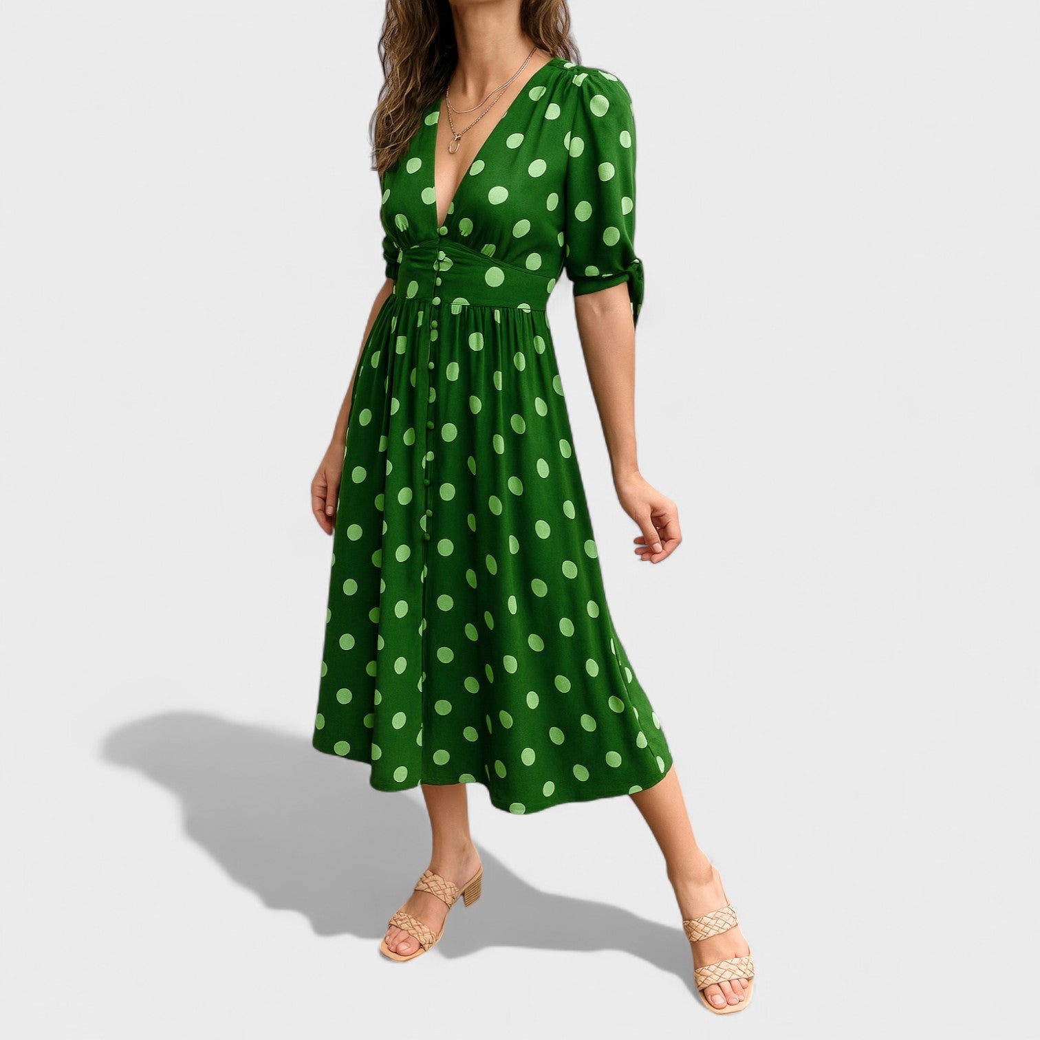Mercedes | Vestido Midi Estampado