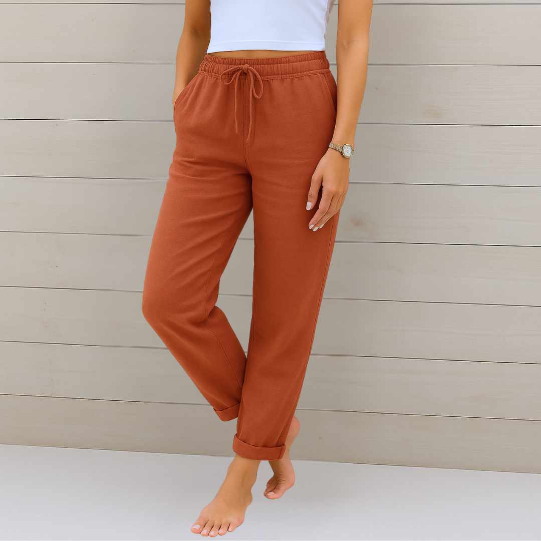 Pamela | Pantalón de Lino Elegante