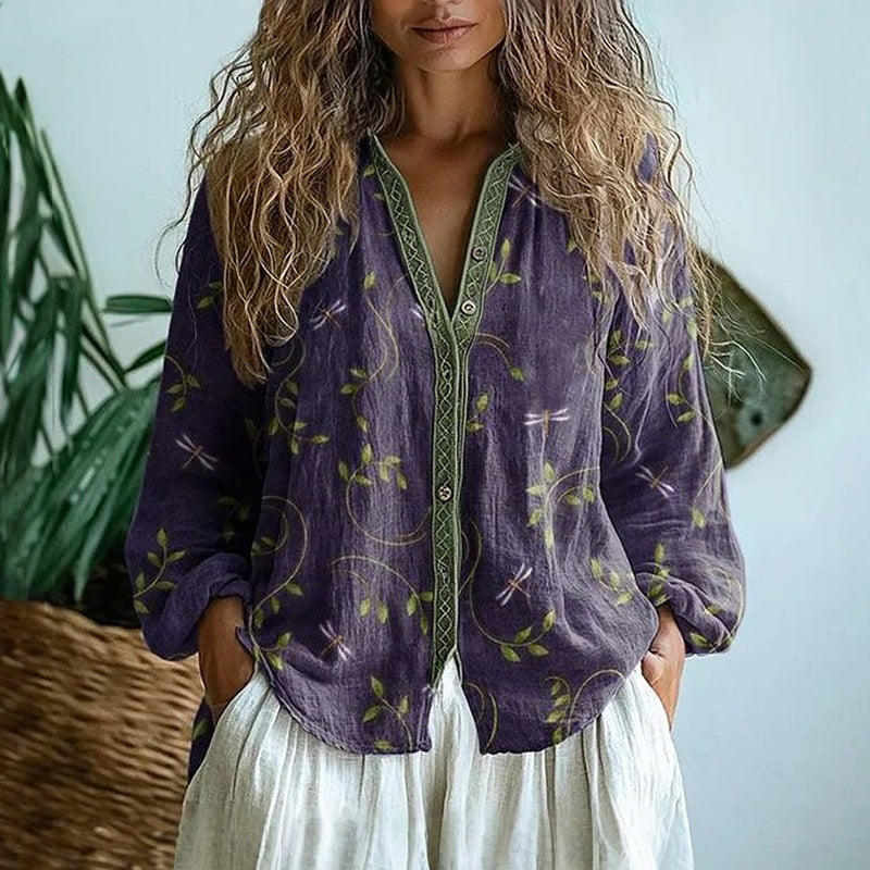 Estefanía | Blusa Floral de Algodón