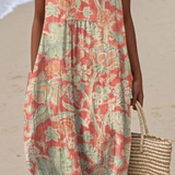Verónica | Vestido Floral de Piel