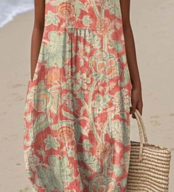Virginia | Vestido Floral de Piel