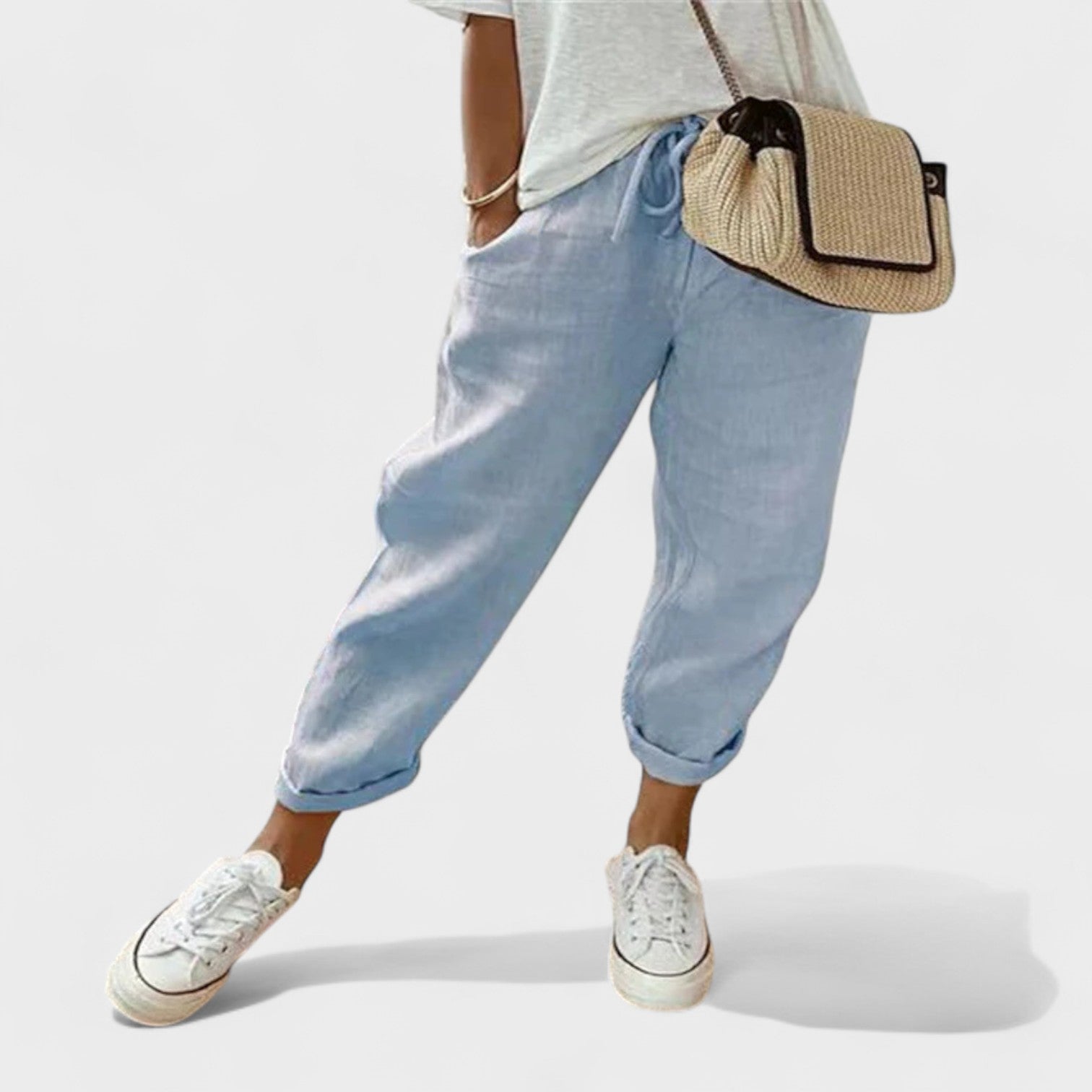 Paula | Pantalón de Lino Elegante