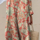Verónica | Vestido Floral de Piel