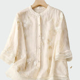 Milagros | Camisa Larga Floral