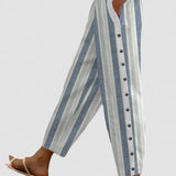 Luisa | Pantalón a Rayas Ancho