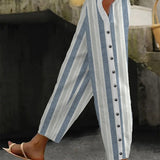 Luisa | Pantalón a Rayas Ancho