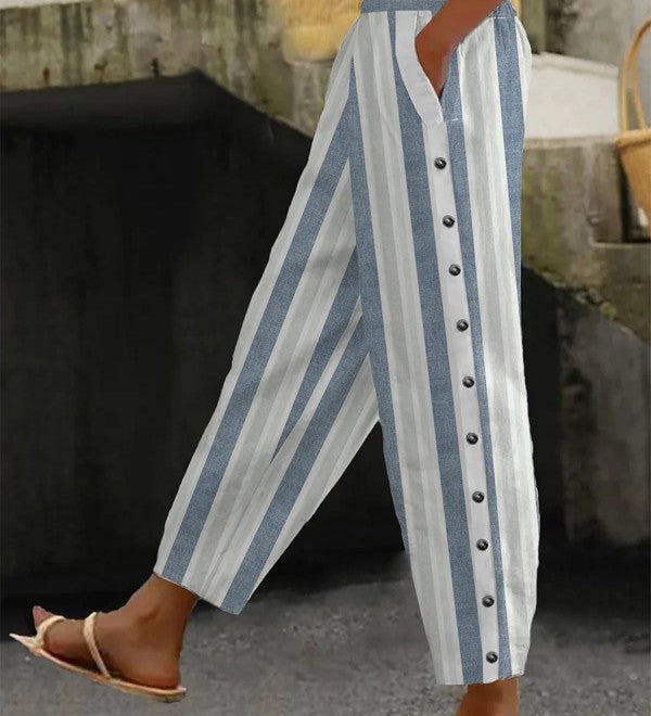 Luisa | Pantalón a Rayas Ancho