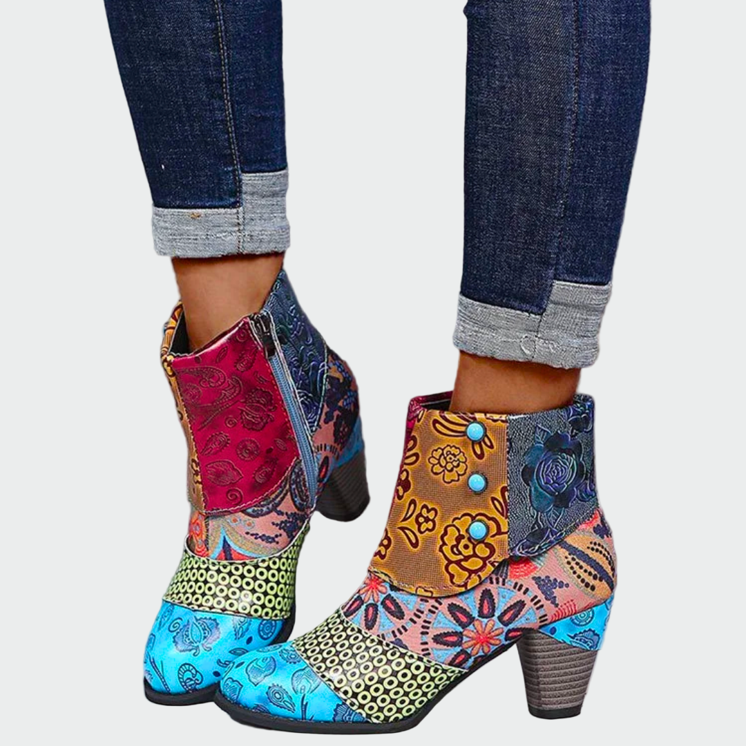 Juana | Botas Florales Bohemias