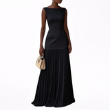 Celeste | Vestido Maxi Plisado