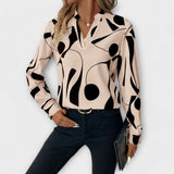 Ester | Blusa Geométrica Ajustada