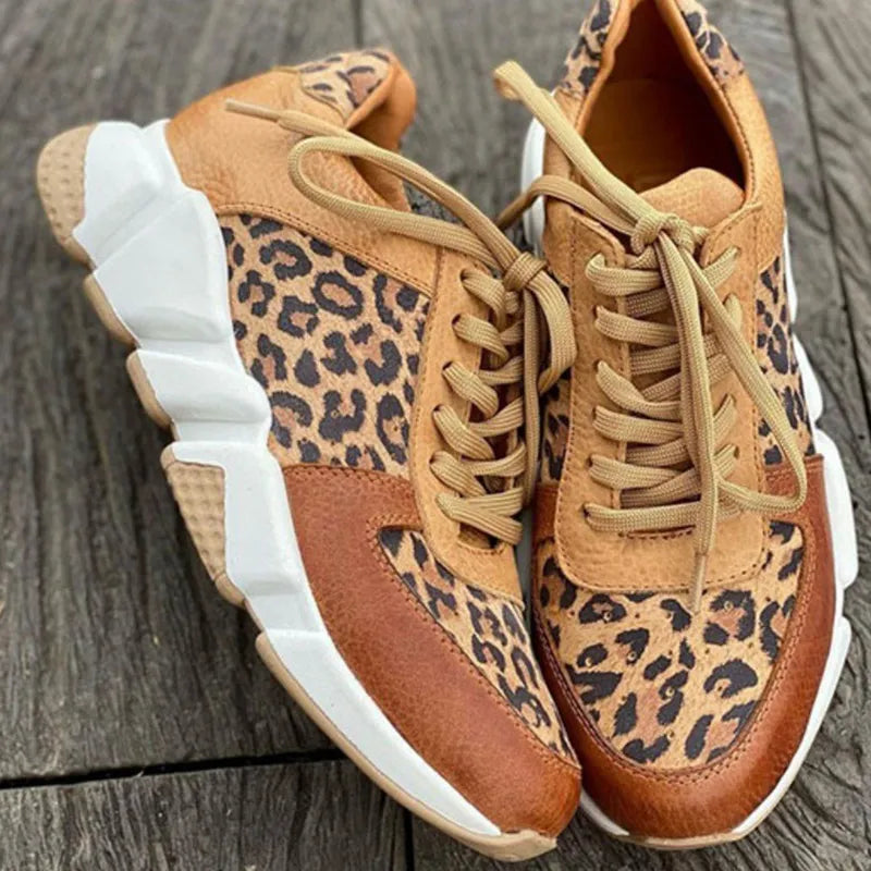 Genoveva | Zapatillas Leopardo Elegantes