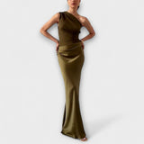 Tatiana | Vestido de Satén Fluido
