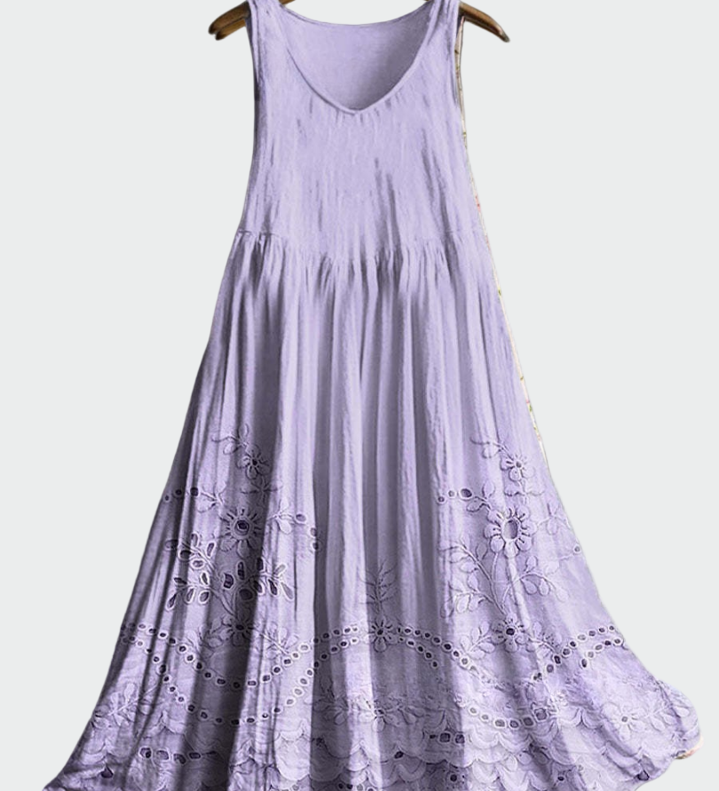 Vestido con Encaje Inglés