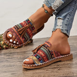 Olga | Sandalias Estampadas de Lana