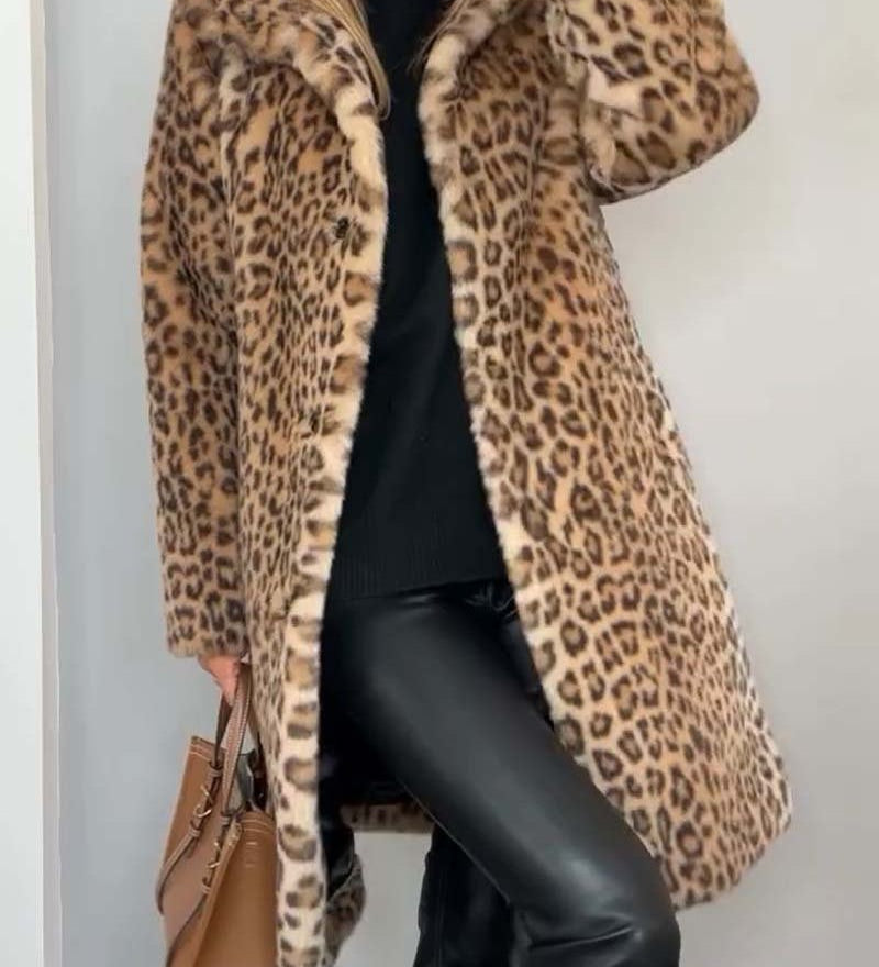Macarena | Abrigo Largo Leopardo