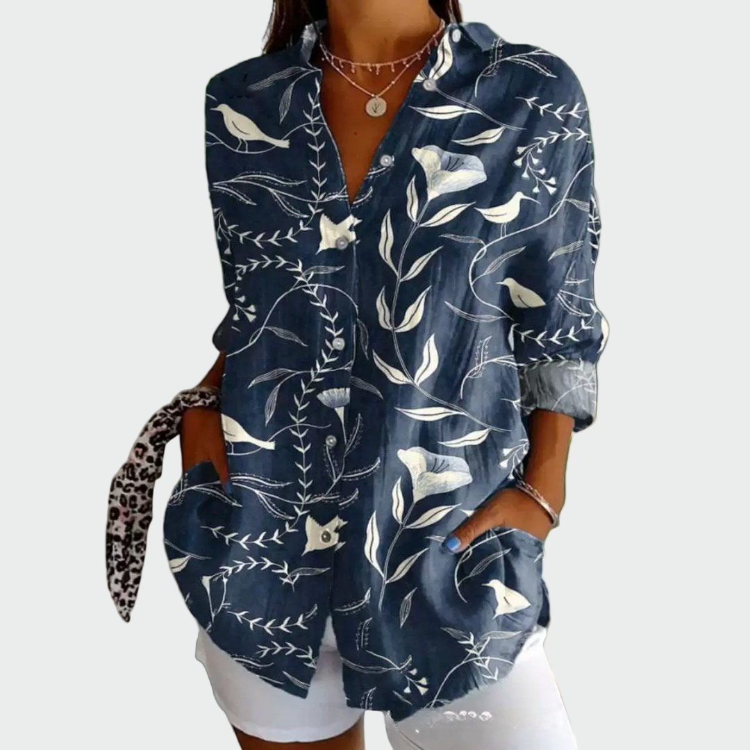 Marisa | Camisa Floral Manga Larga