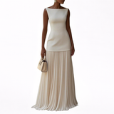 Celeste | Vestido Maxi Plisado