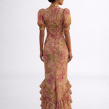 Rosario | Vestido Largo Floral de Chiffon
