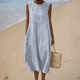 Paz | Vestido Midi a Rayas