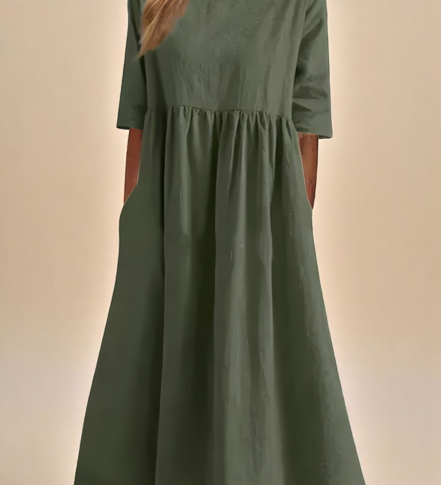 Estela | Vestido de Algodón Fluido