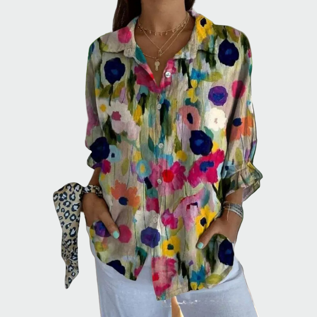 Marisa | Camisa Floral Manga Larga