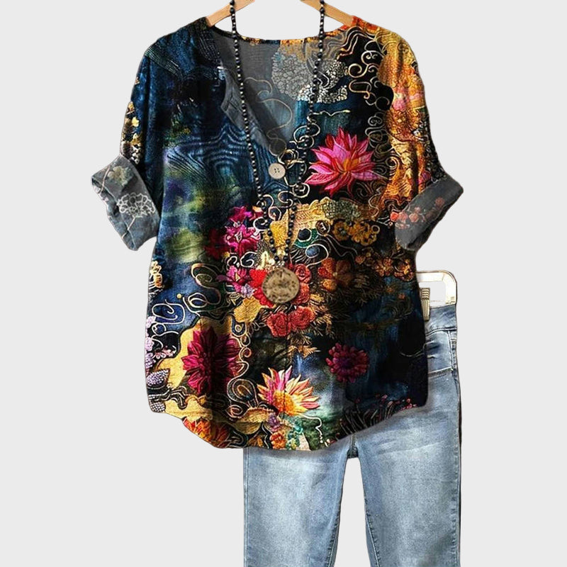 Francisca | Blusa Floral Suelta