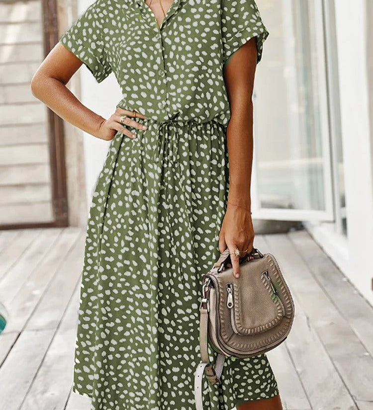 Luz | Vestido Estampado de Piel