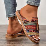 Olga | Sandalias Estampadas de Lana