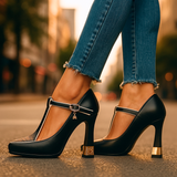Silvia | Tacones de Piel Elegantes