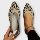 Paula-Zapatos de tela con estampado de leopardo