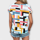 Fernanda | Blusa Manga Corta Elegante
