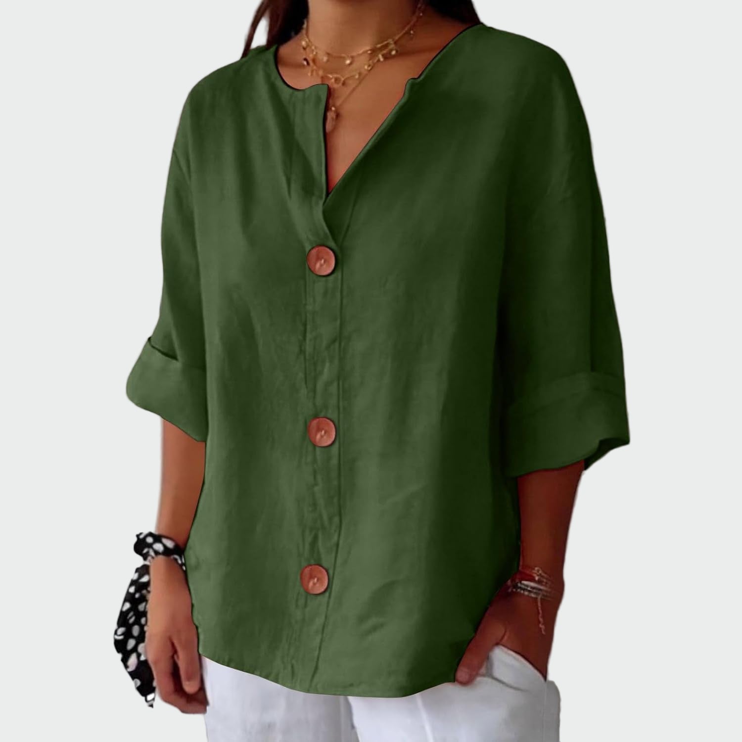 Rosalía | Blusa de Lino Suelta