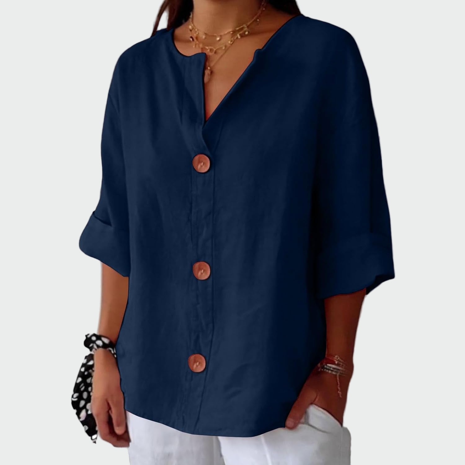 Rosalía | Blusa de Lino Suelta