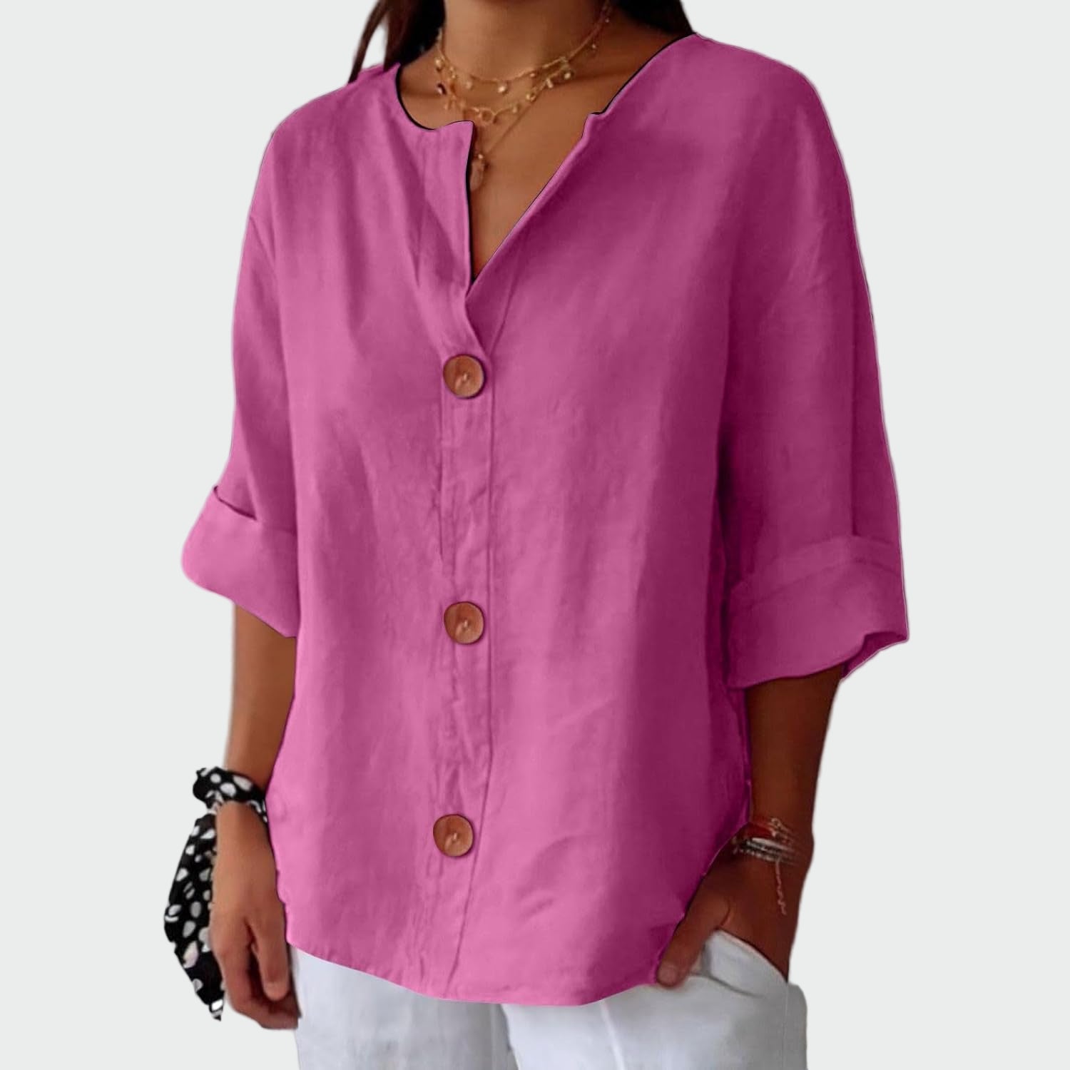Rosalía | Blusa de Lino Suelta