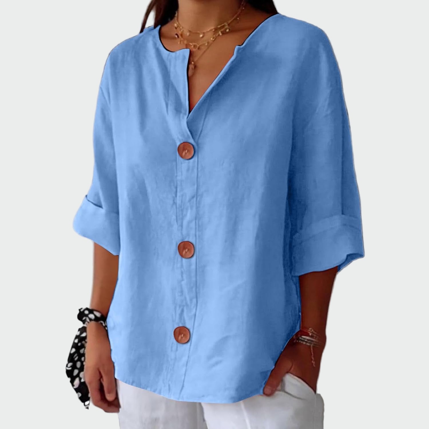 Rosalía | Blusa de Lino Suelta