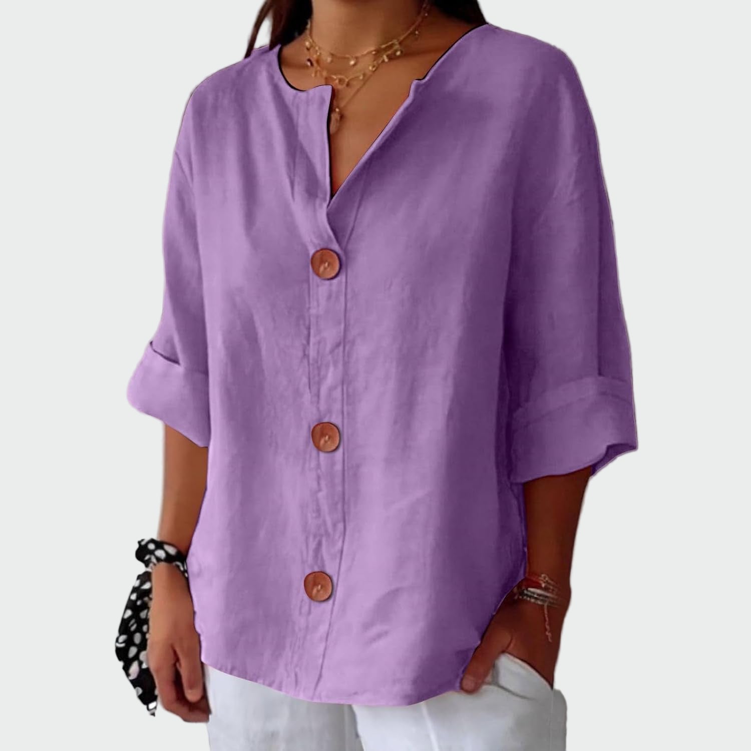 Rosalía | Blusa de Lino Suelta