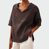 Nieves | Camiseta de Lino Suelta