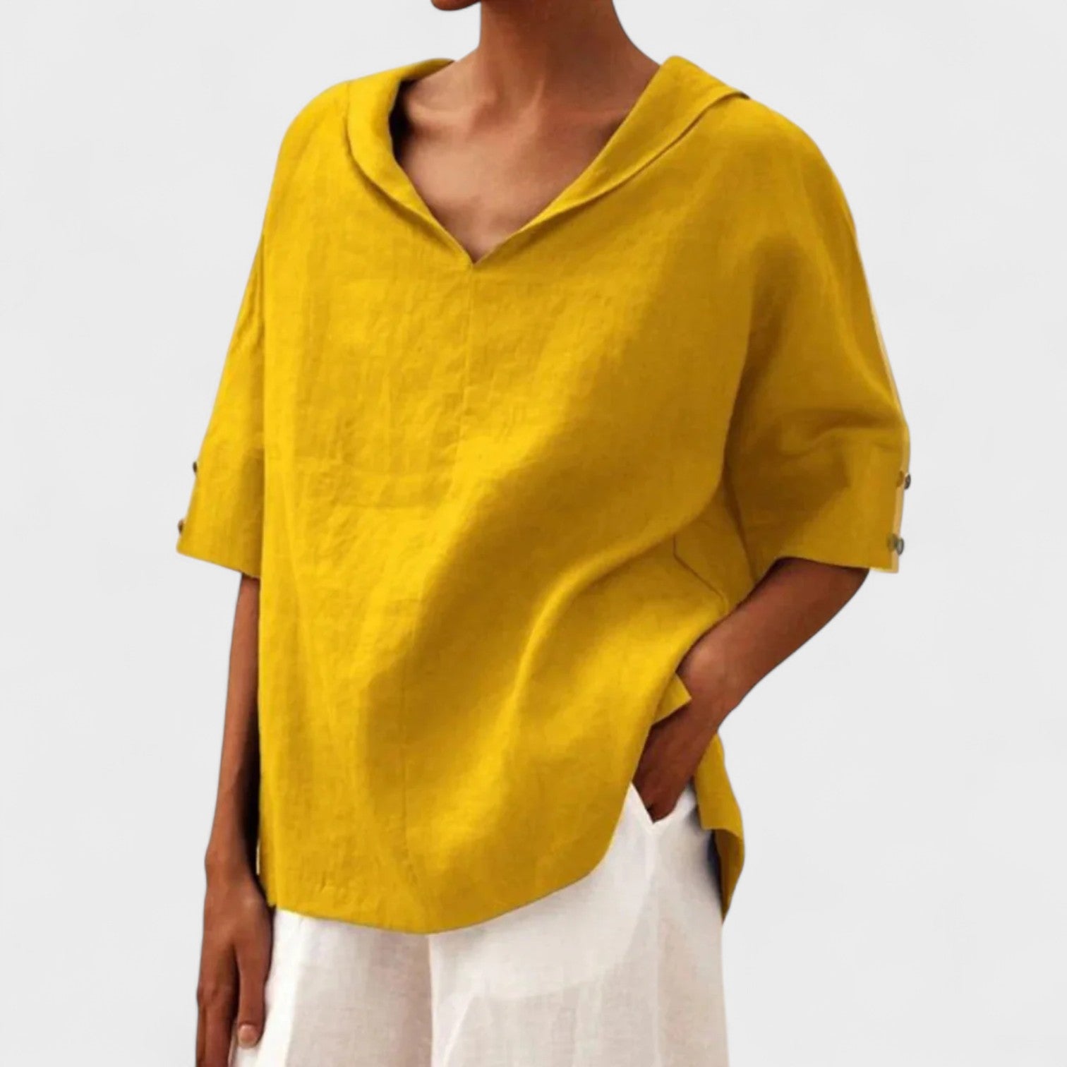 Rosa | Blusa de Lino Suelta