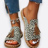 Olga | Sandalias Estampadas de Lana