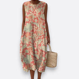Verónica | Vestido Floral de Piel
