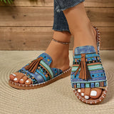 Olga | Sandalias Estampadas de Lana